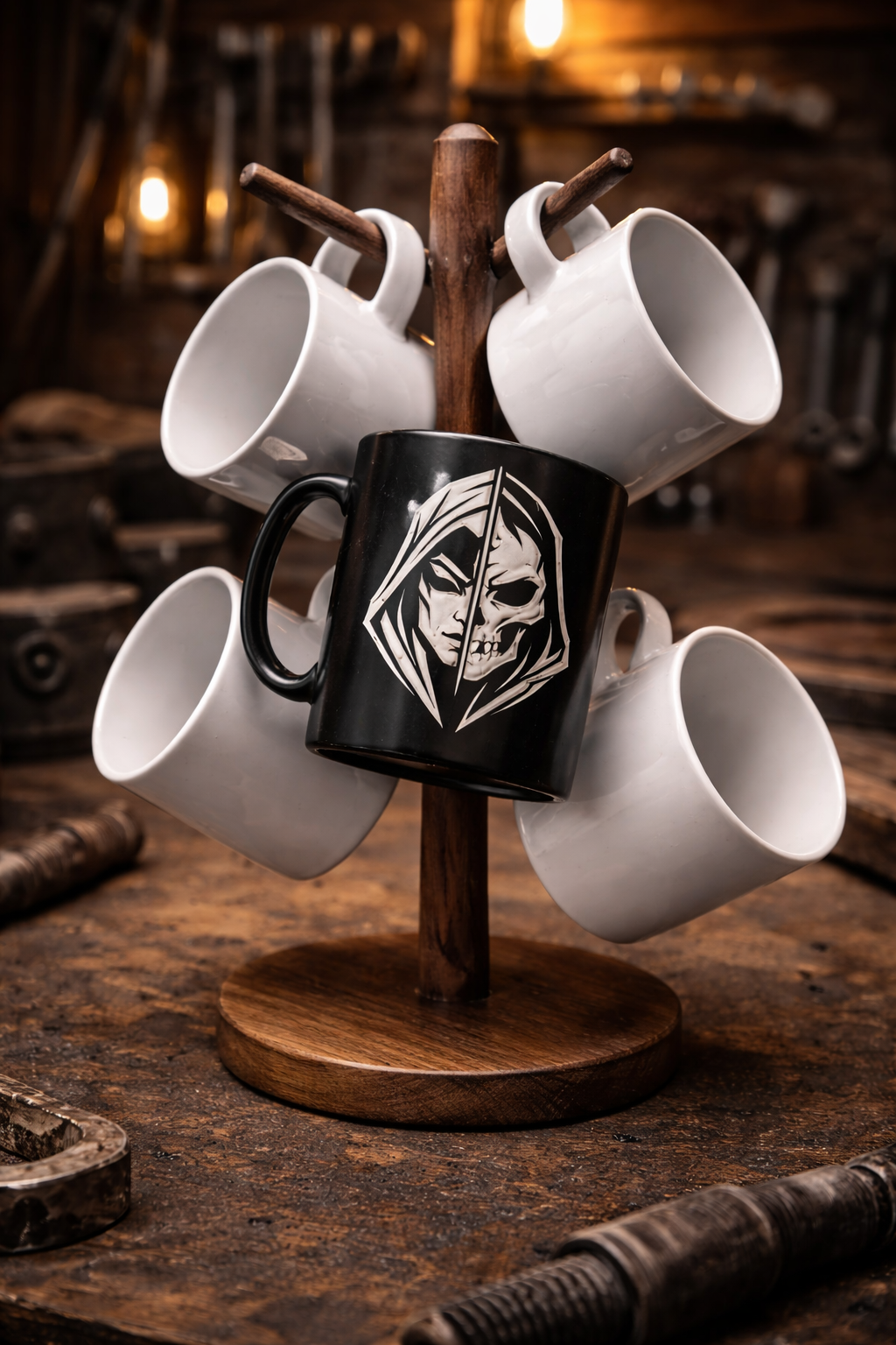 Dual Fate Black Mug