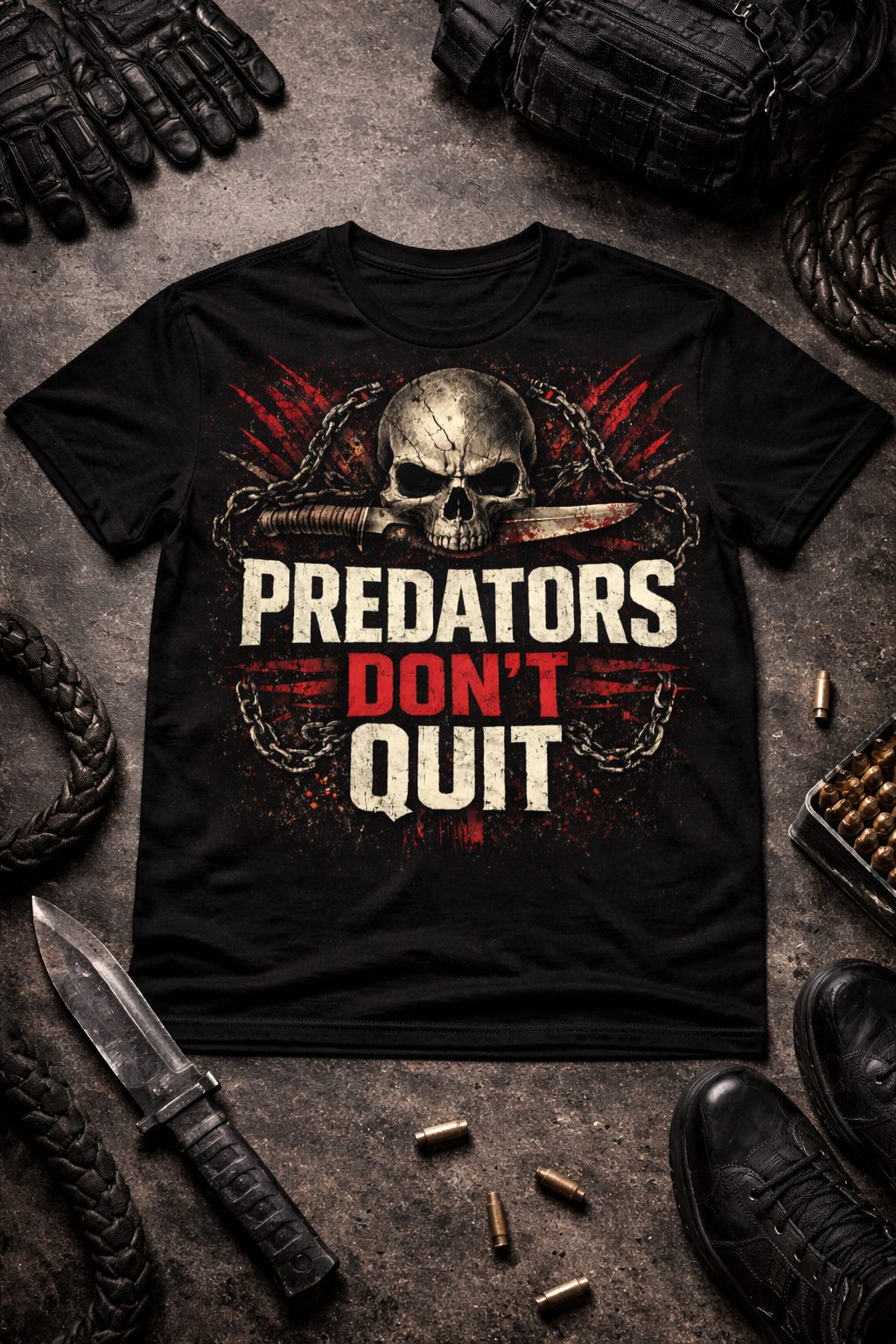 Relentless Warrior - Predators Don’t Quit - Unisex t-shirt