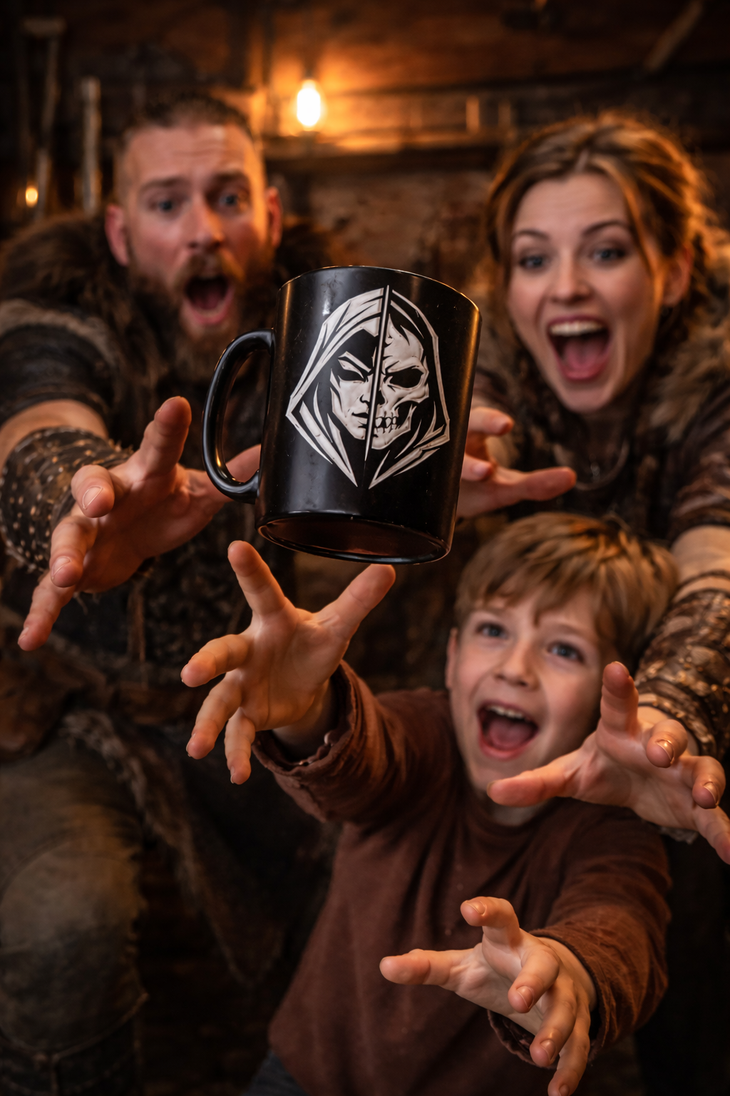 Dual Fate Black Mug