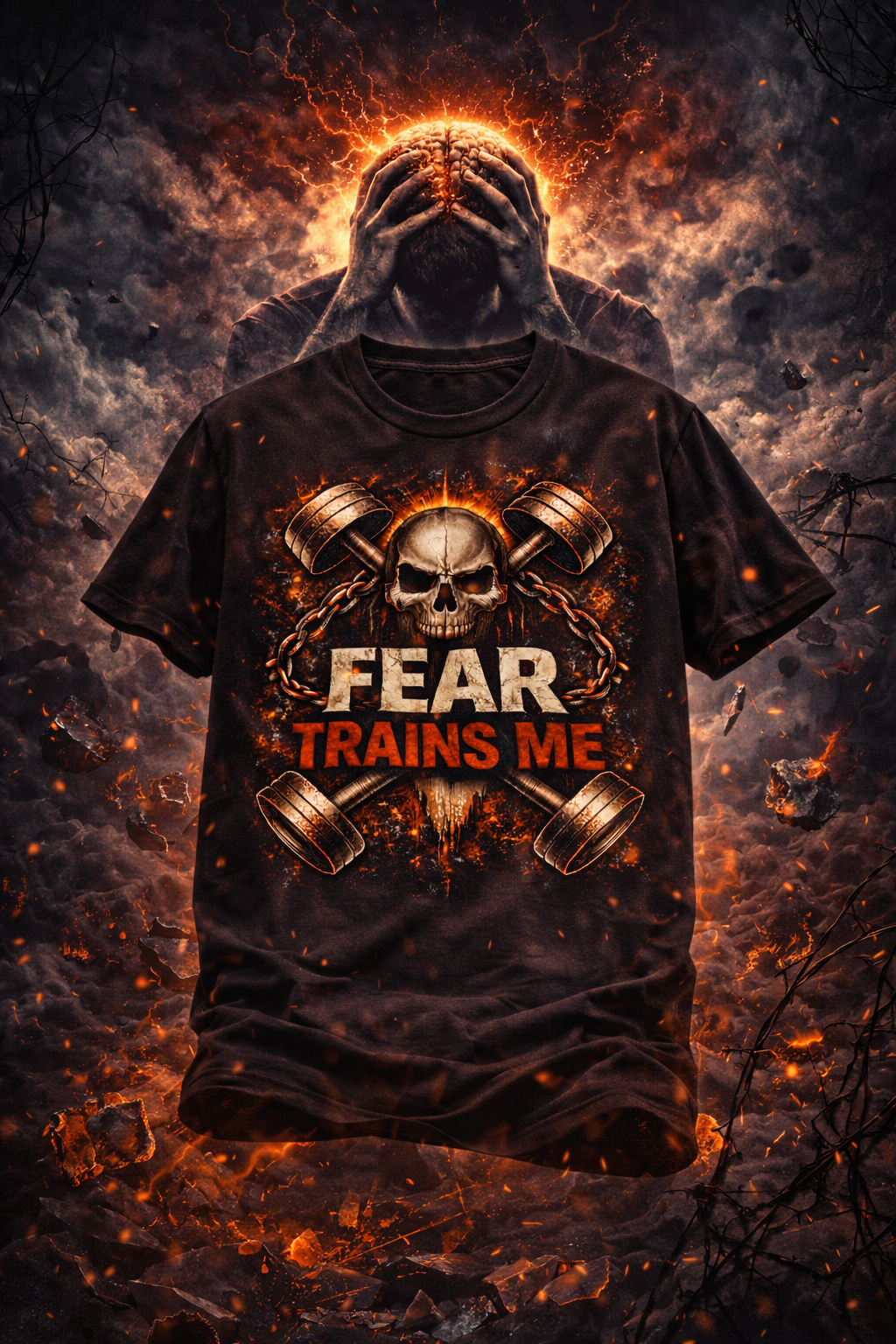 Relentless Warrior - Fear Trains Me - Unisex t-shirt