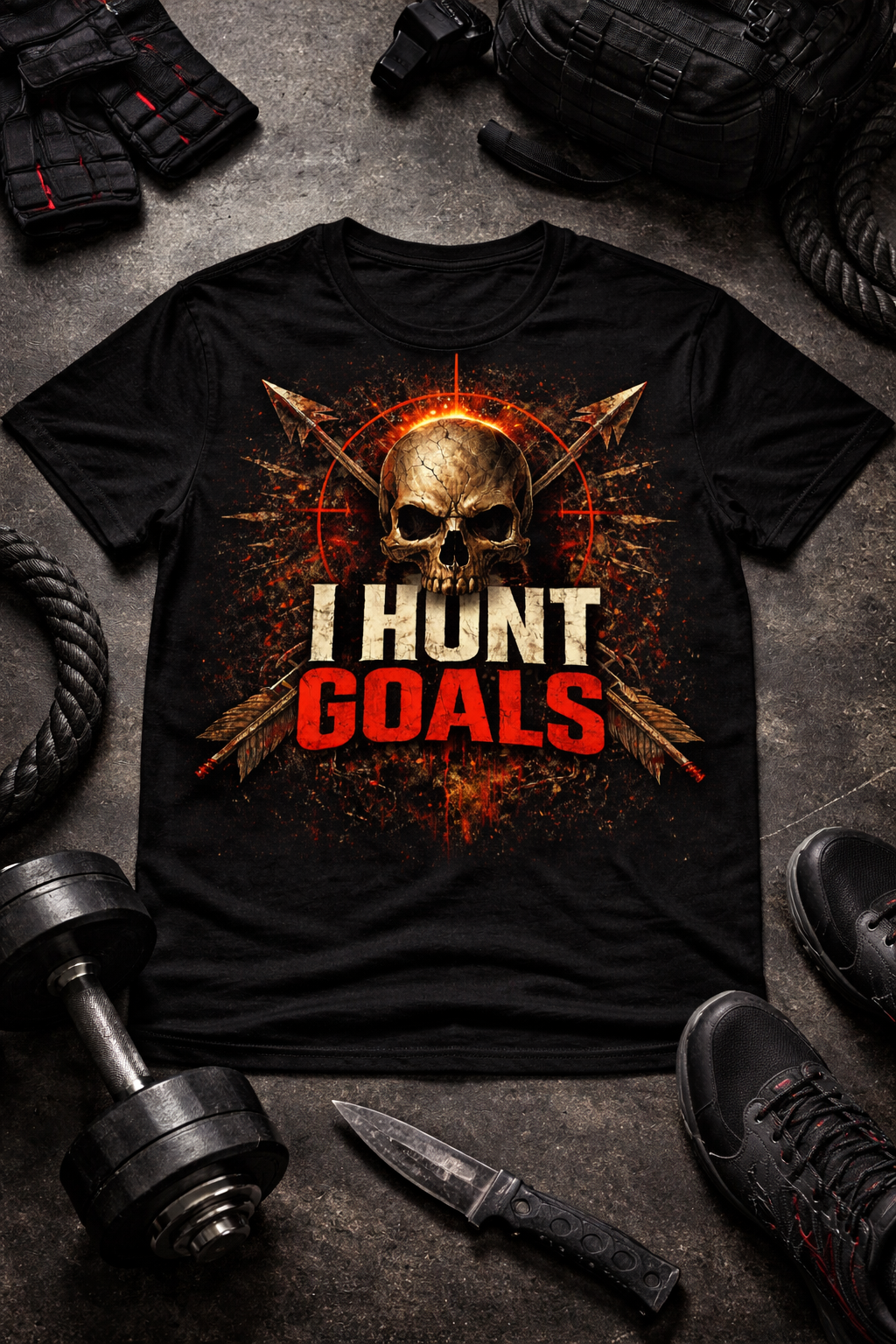 Relentless Warrior - I Hunt Goals - Unisex t-shirt