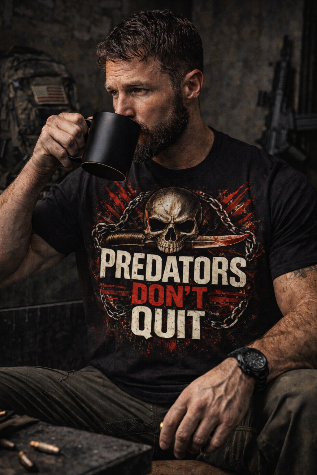 Relentless Warrior - Predators Don’t Quit - Unisex t-shirt