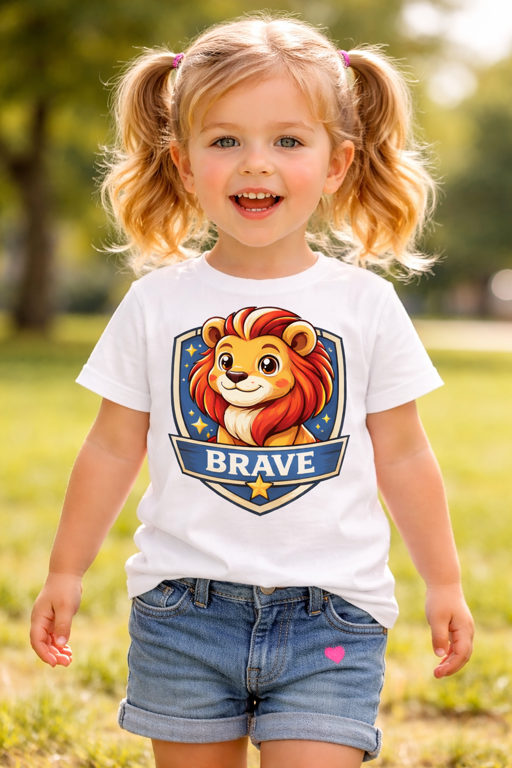 Little Legends - Lion - Brave - Toddler Short Sleeve Tee