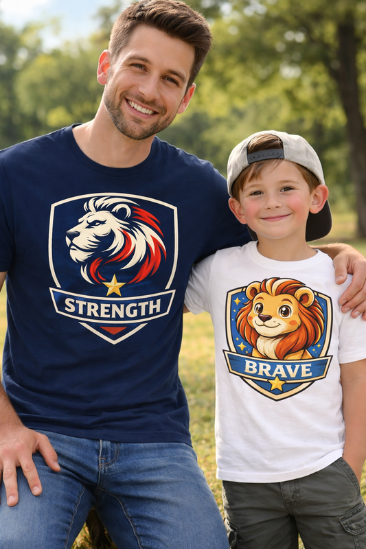 Little Legends - Lion - Brave - Toddler Short Sleeve Tee