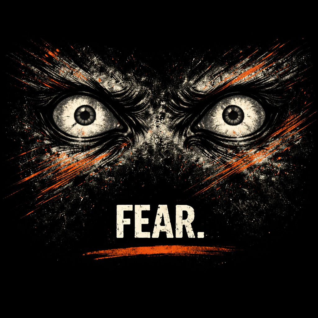 FEAR. Graphic T-Shirt – Intense Eye Statement Shirt