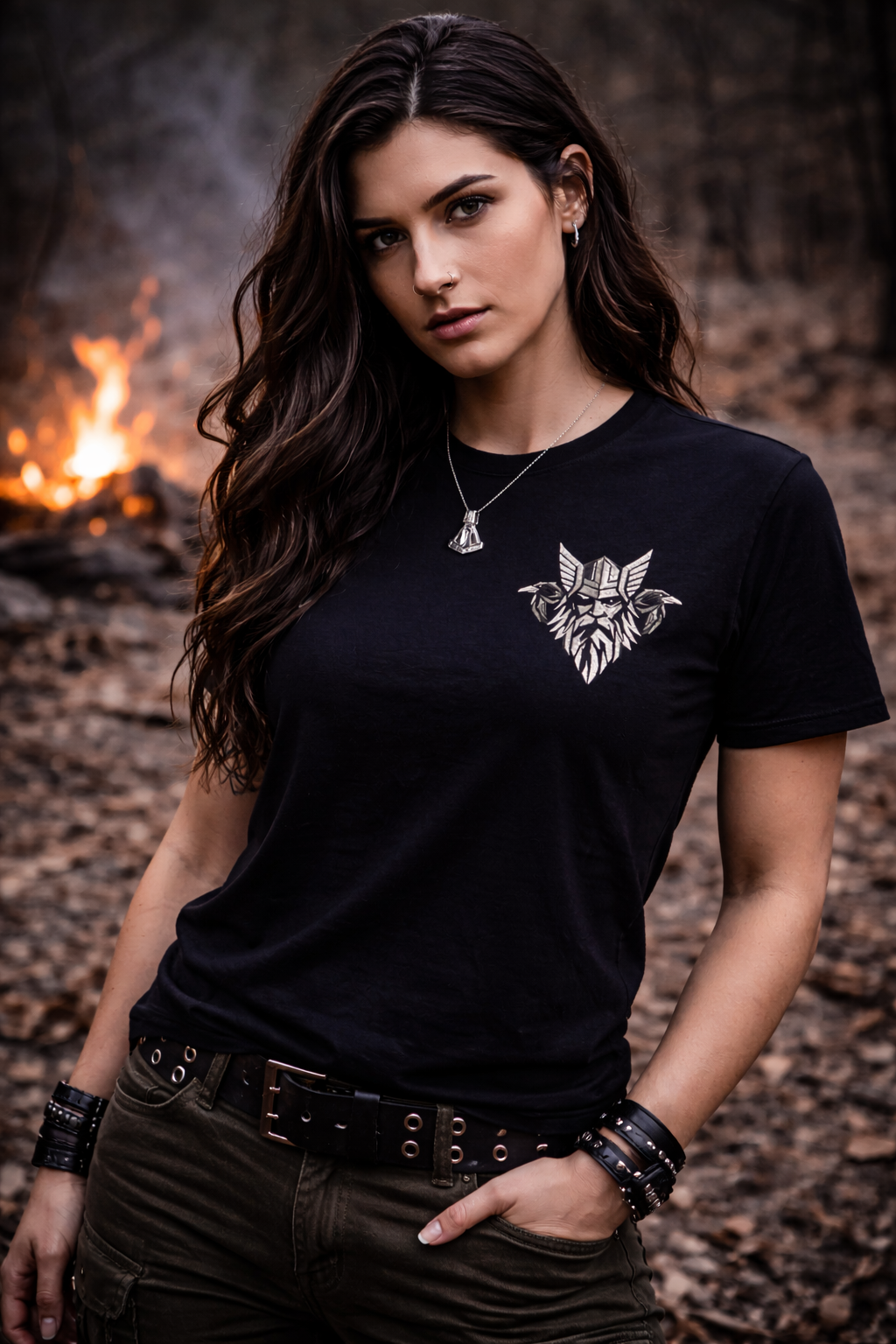 Norse Raven Helm T-Shirt