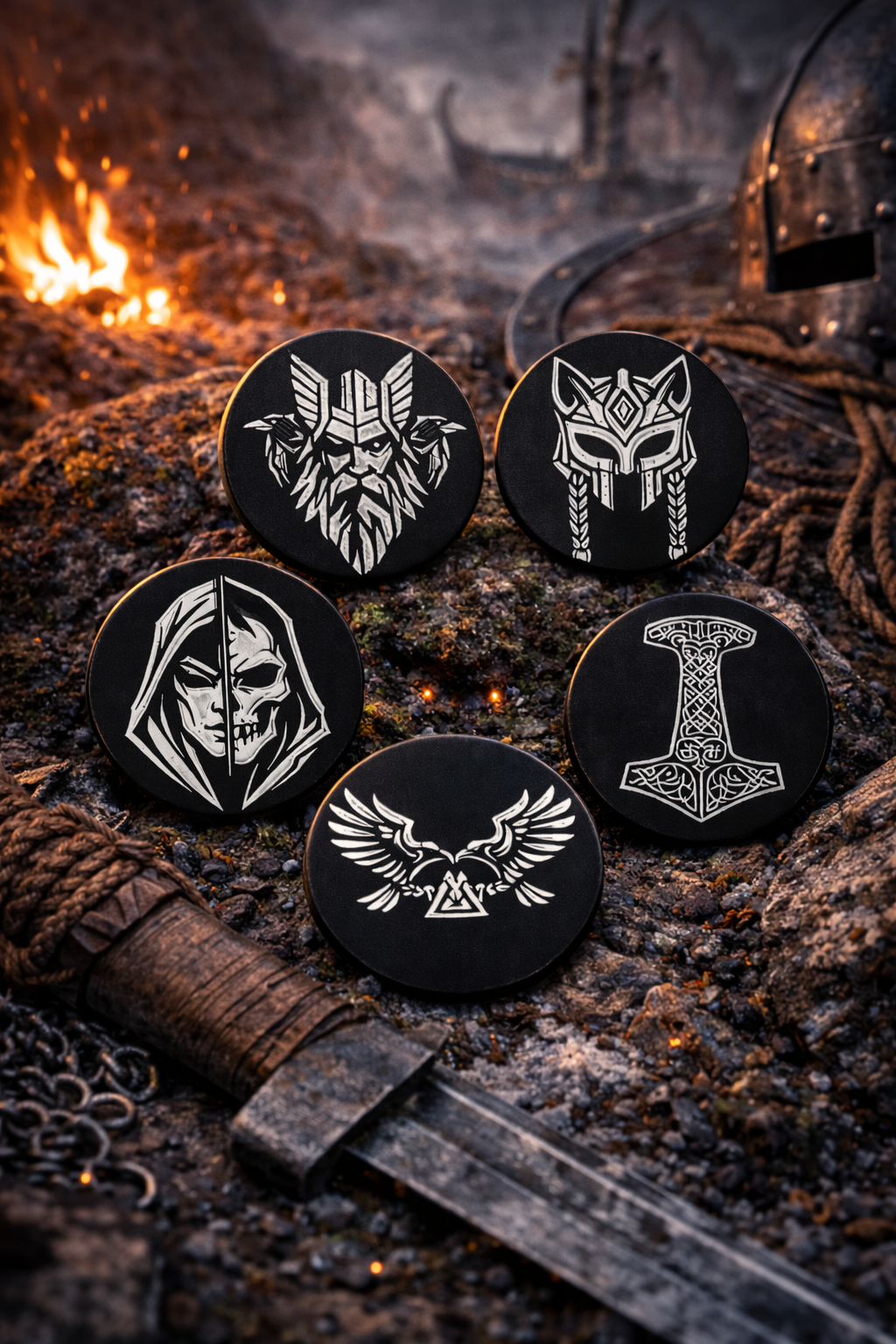 Norse Legends Pin Set (5-Piece)