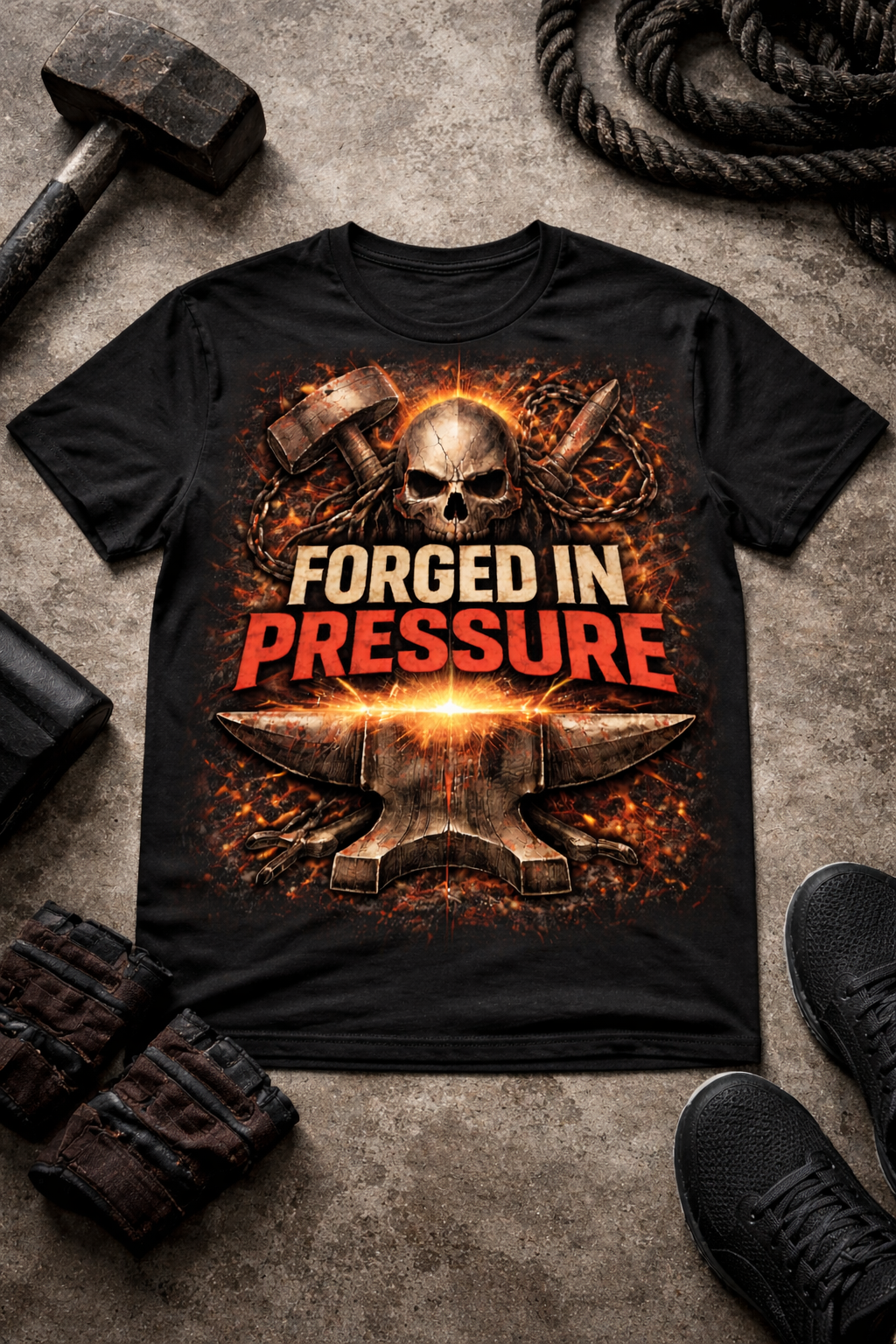 Relentless Warrior - Forged In Pressure - Unisex t-shirt