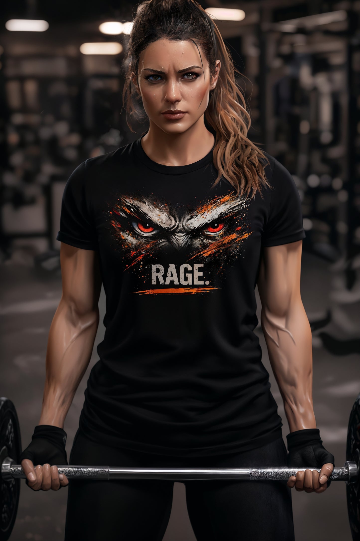 RAGE. Graphic T-Shirt – Bold Eye Design Streetwear