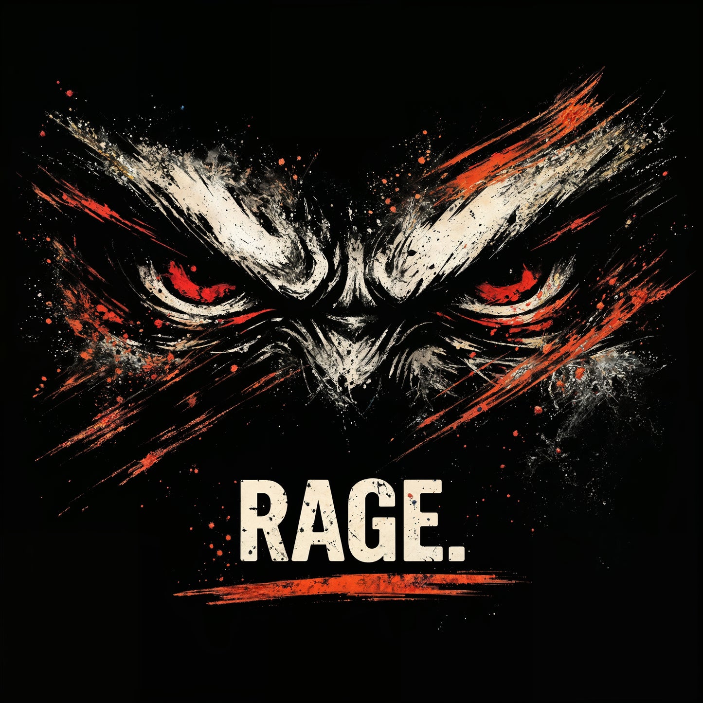 RAGE. Graphic T-Shirt – Bold Eye Design Streetwear