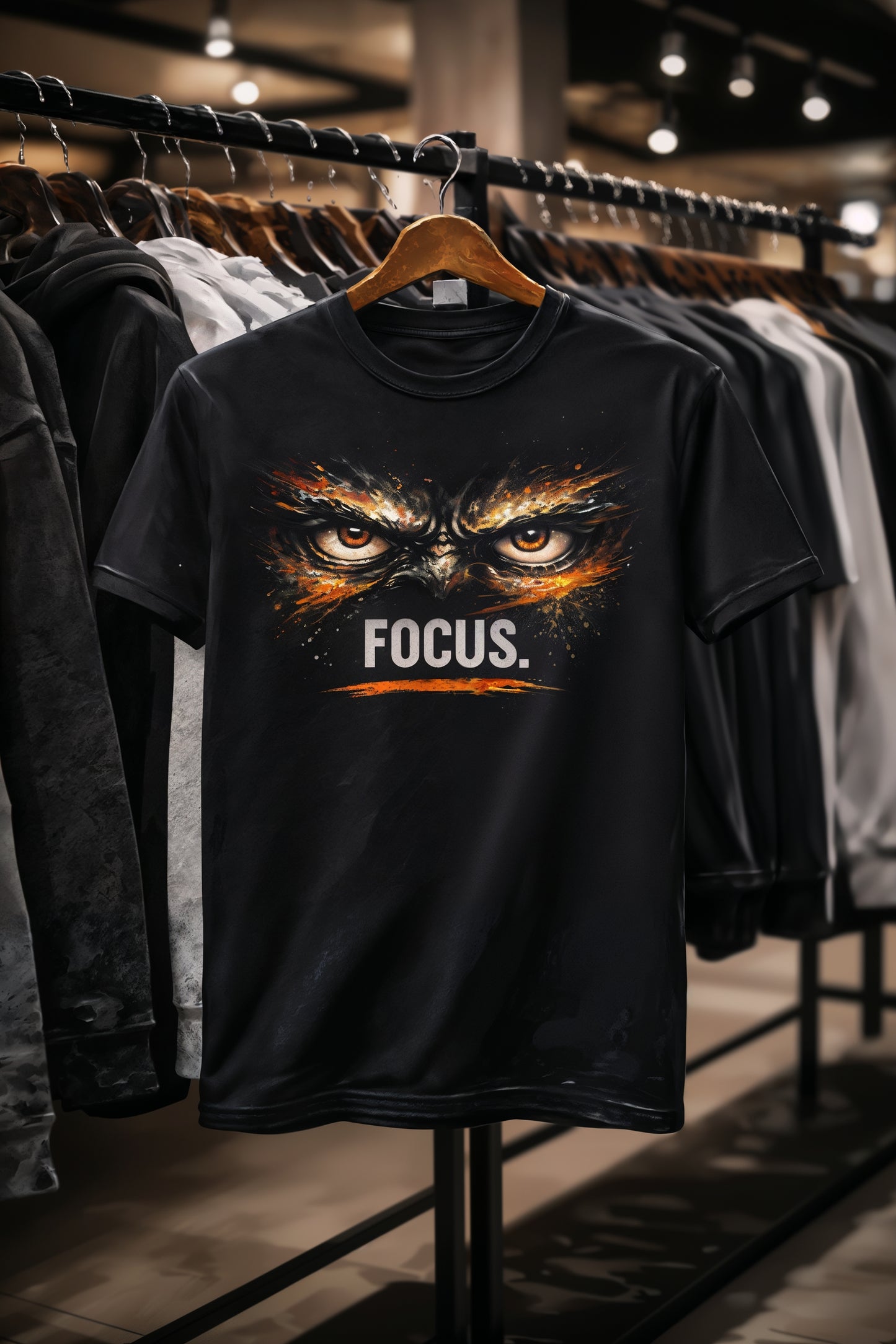 FOCUS. Graphic T-Shirt – Bold Minimalist Eye Graphic Tee