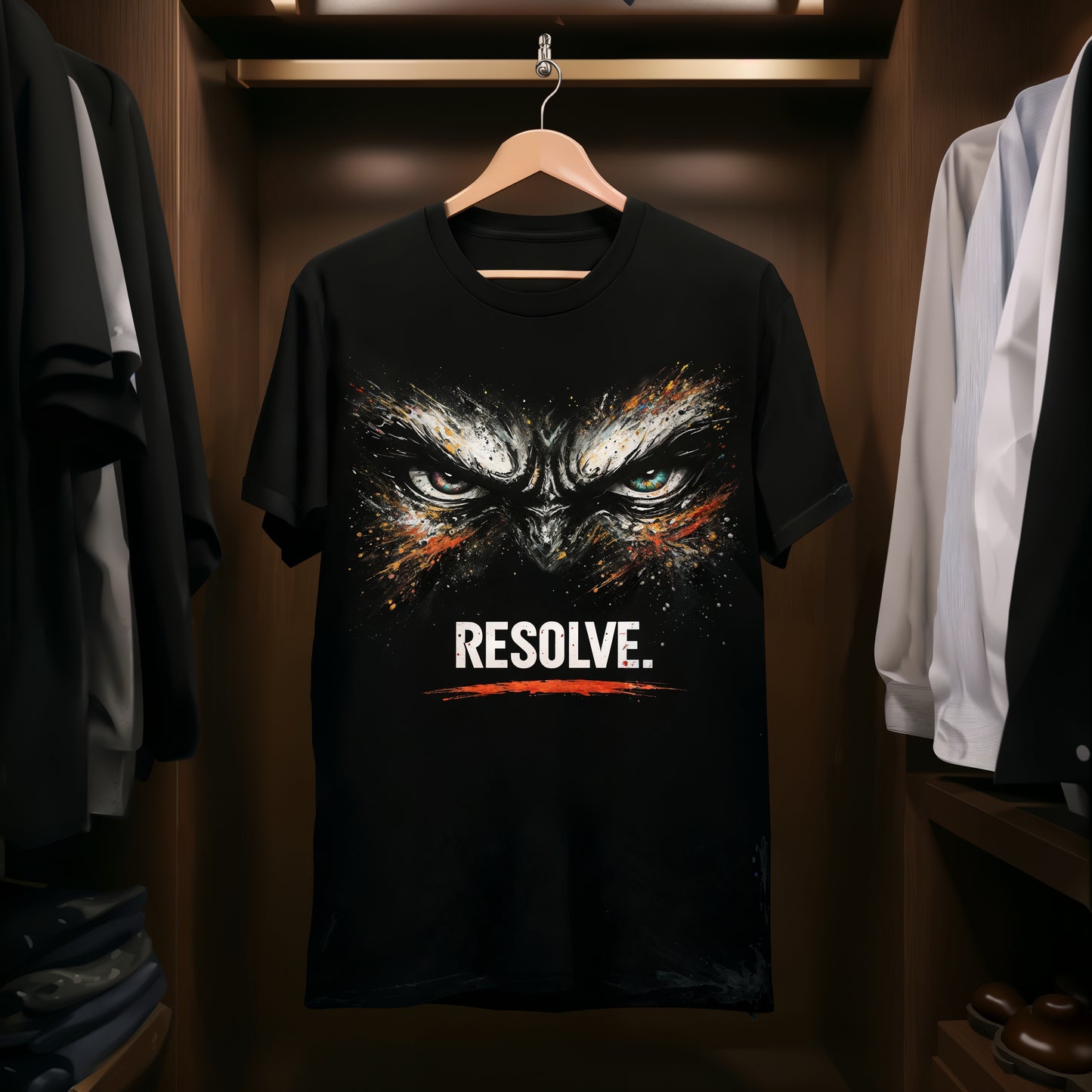 RESOLVE. Graphic T-Shirt – Strong Minimalist Statement Tee