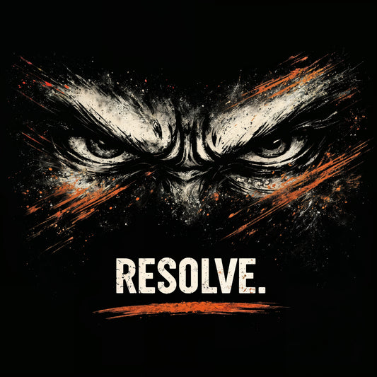 RESOLVE. Graphic T-Shirt – Strong Minimalist Statement Tee