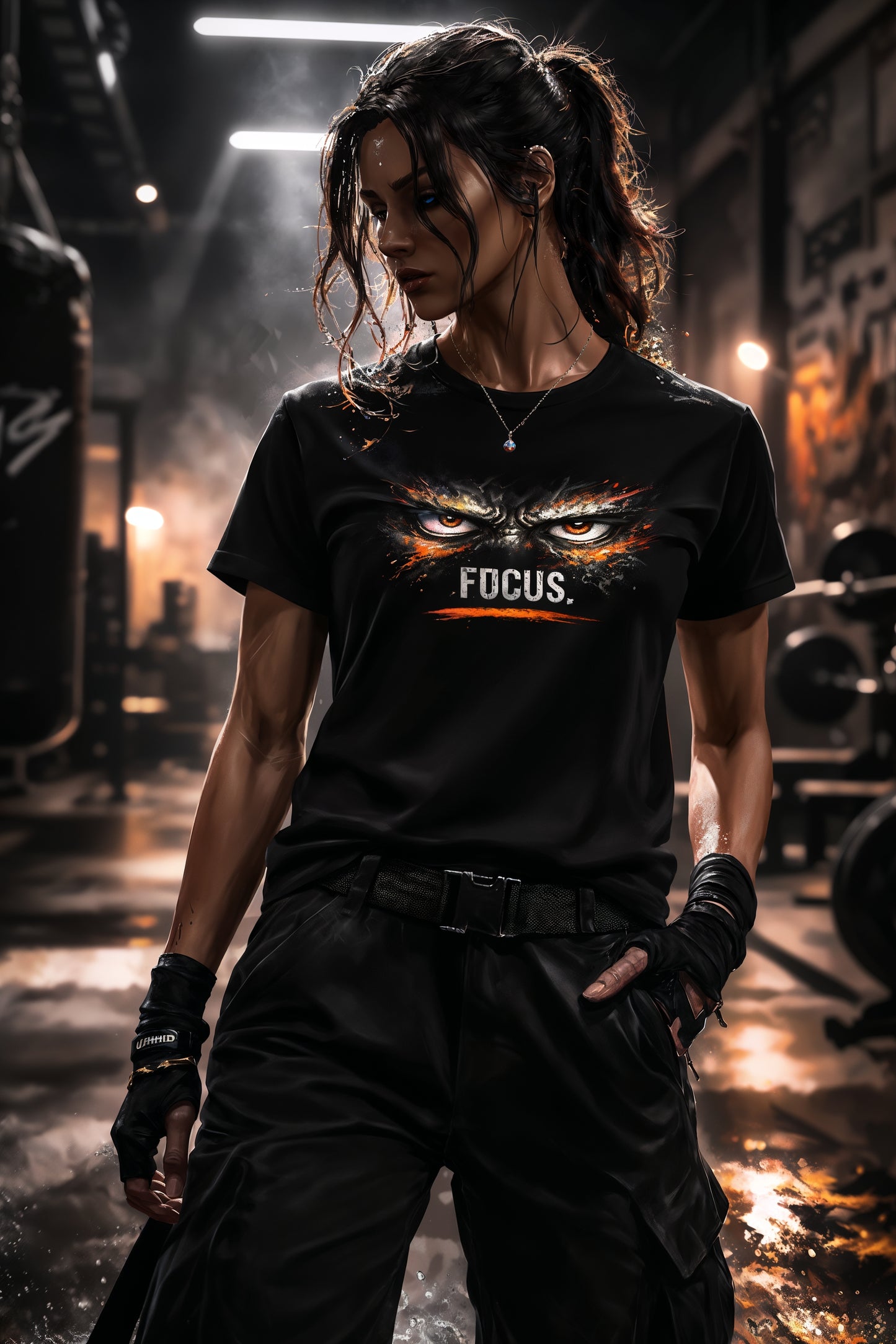 FOCUS. Graphic T-Shirt – Bold Minimalist Eye Graphic Tee