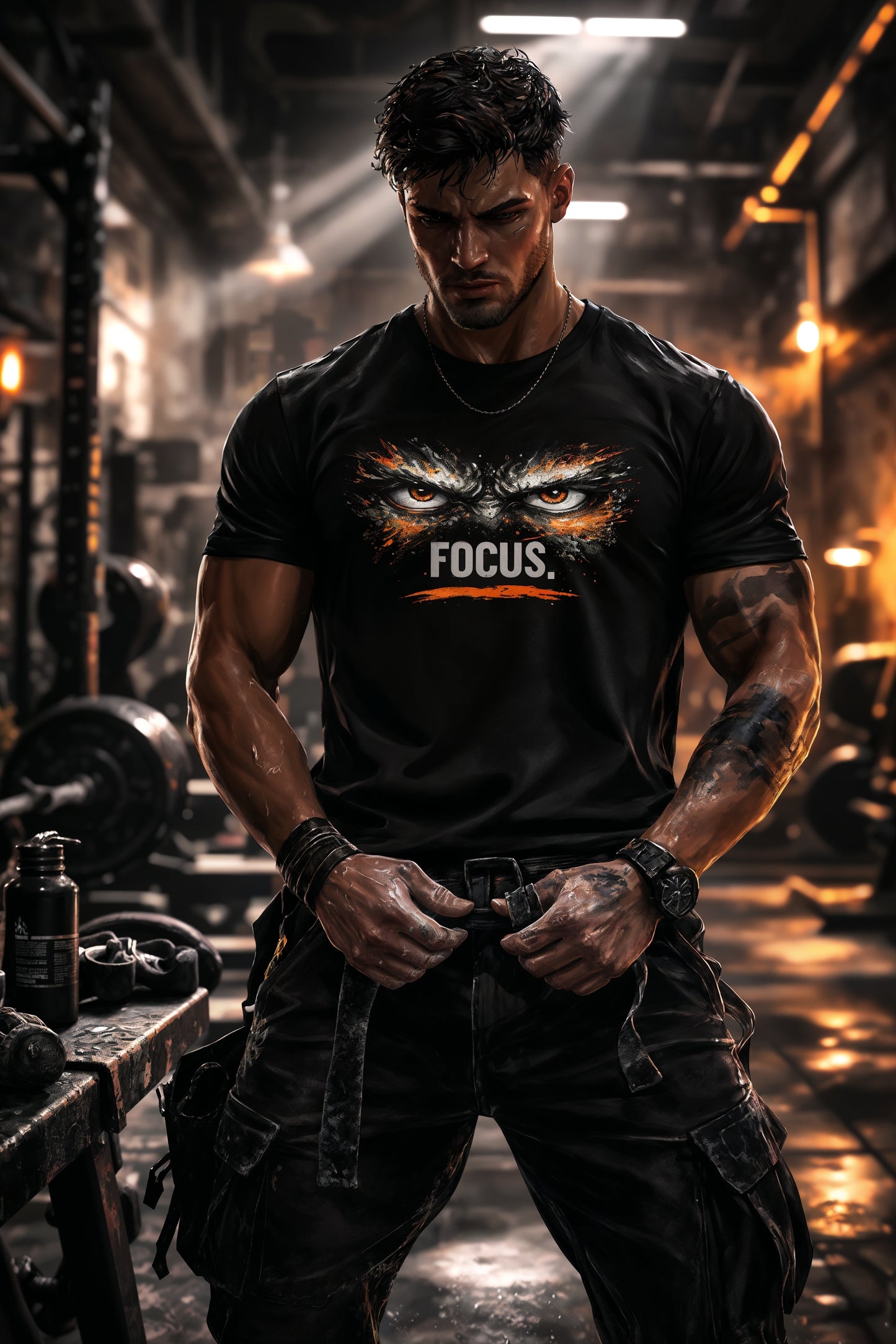 FOCUS. Graphic T-Shirt – Bold Minimalist Eye Graphic Tee