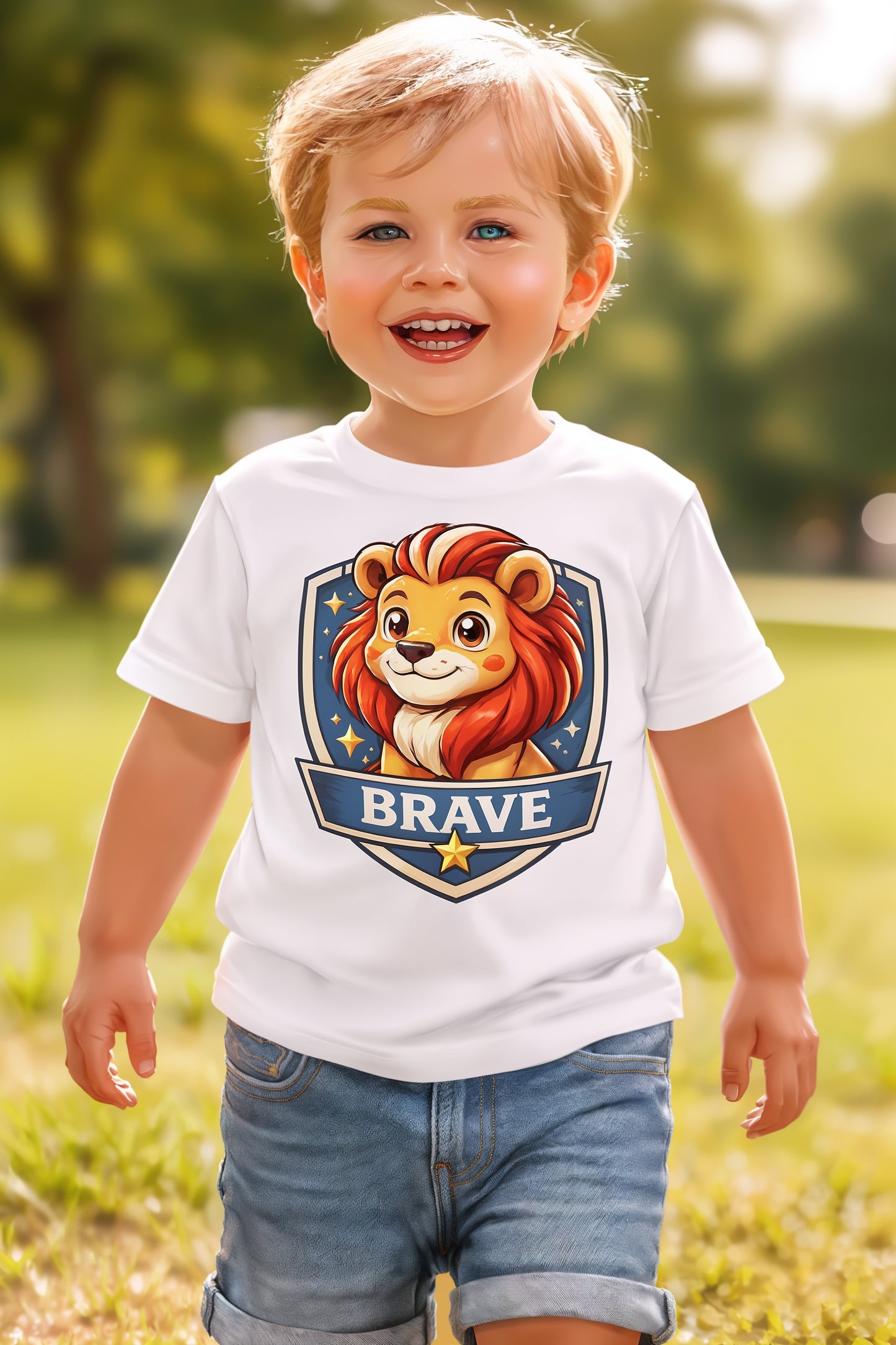 Little Legends - Lion - Brave - Toddler Short Sleeve Tee